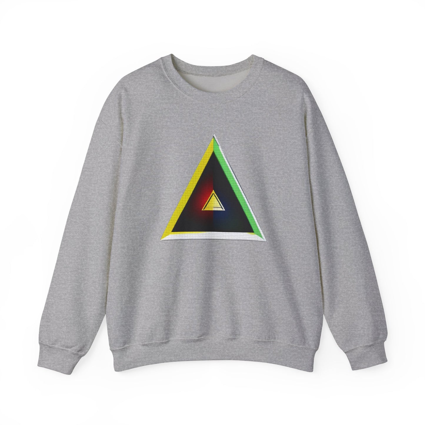 Unisex Heavy Blend™ Crewneck Sweatshirt with triangle Design | OKEYCITY