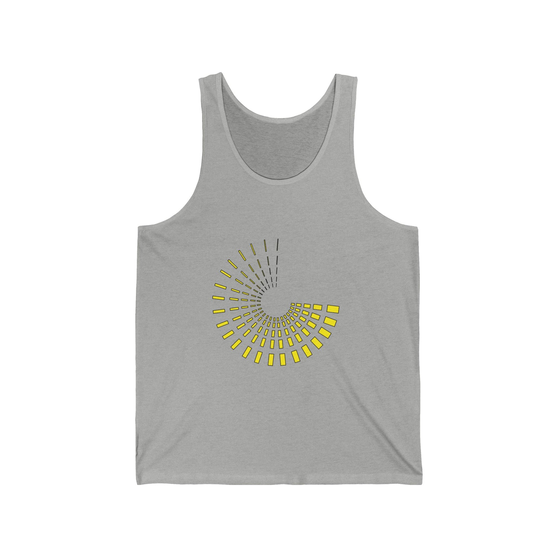 Unisex Jersey Tank with Yellow circle | OKEYCITY