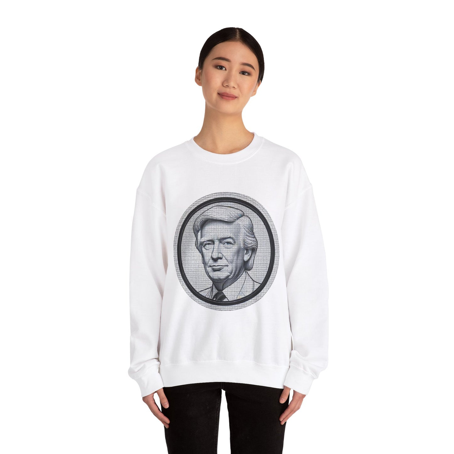 Unisex Heavy Blend™ Crewneck Sweatshirt trump Design | OKEYCITY