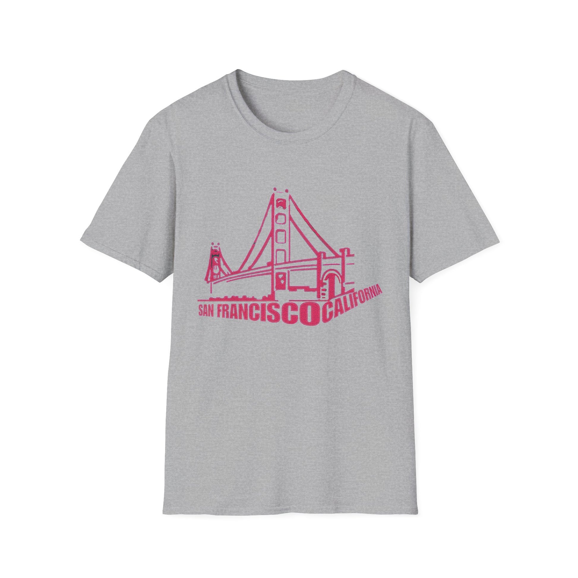 Unisex Softstyle T-Shirt with San Francisco Design | OKEYCITY