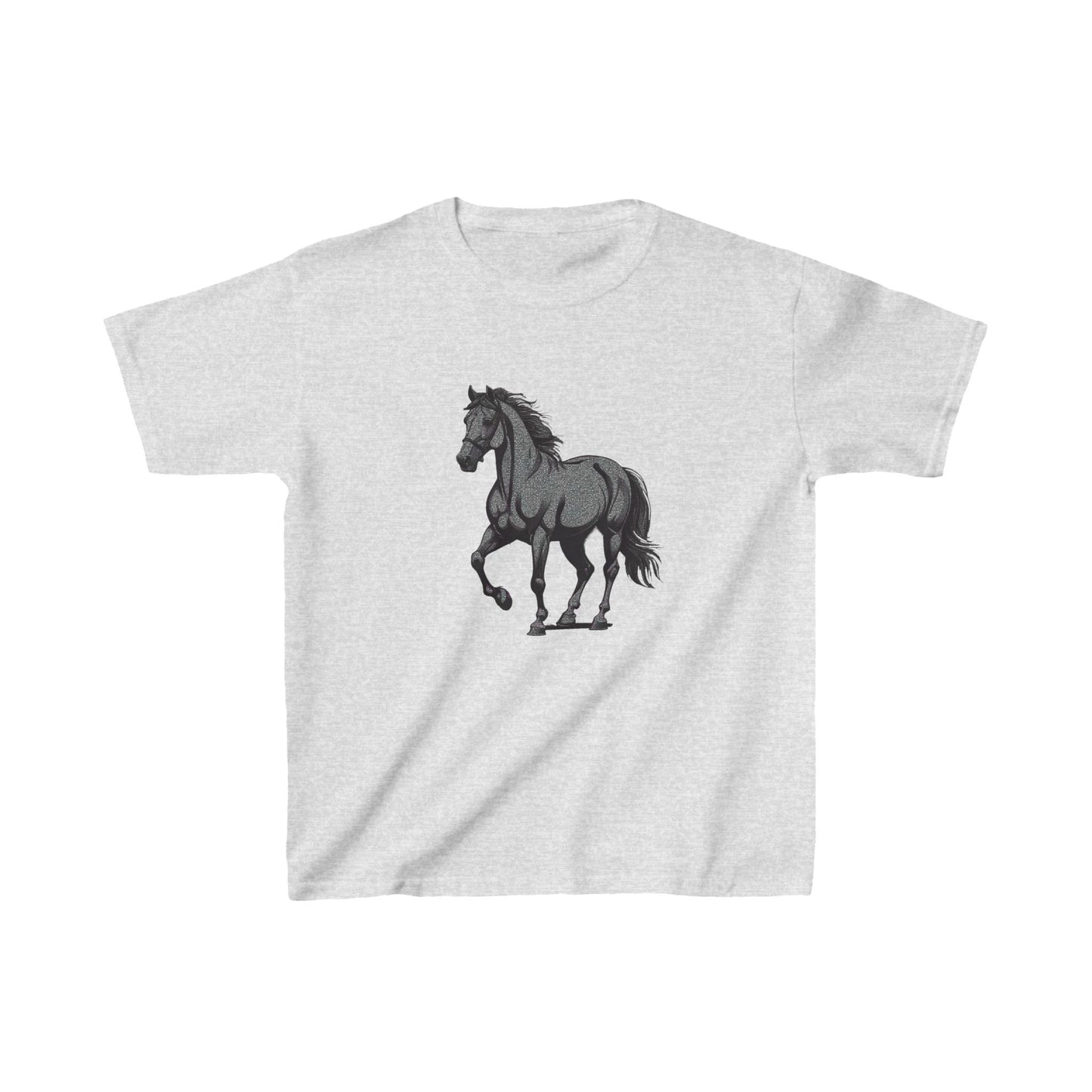 Kids Heavy Cotton™ Tee with horse Design | OKEYCITY