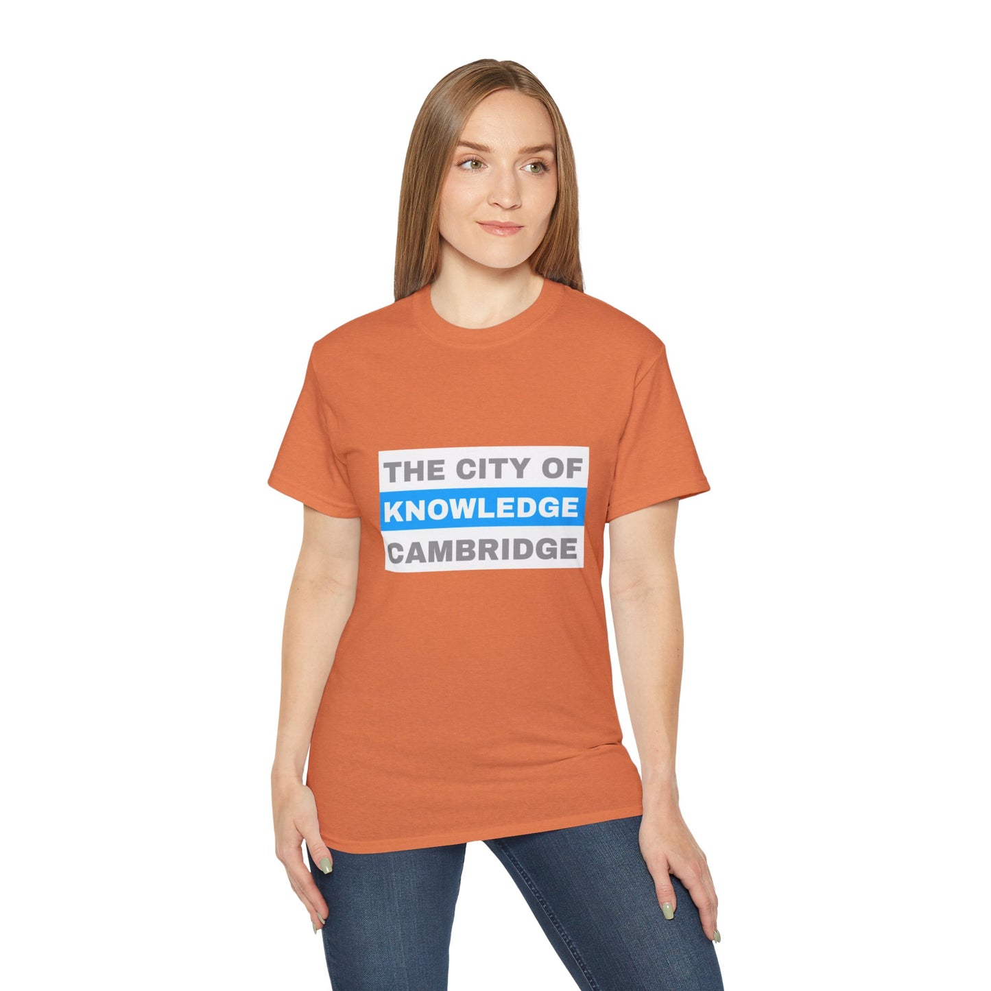 Unisex Ultra Cotton Tee with cambridge city Design | OKEYCITY