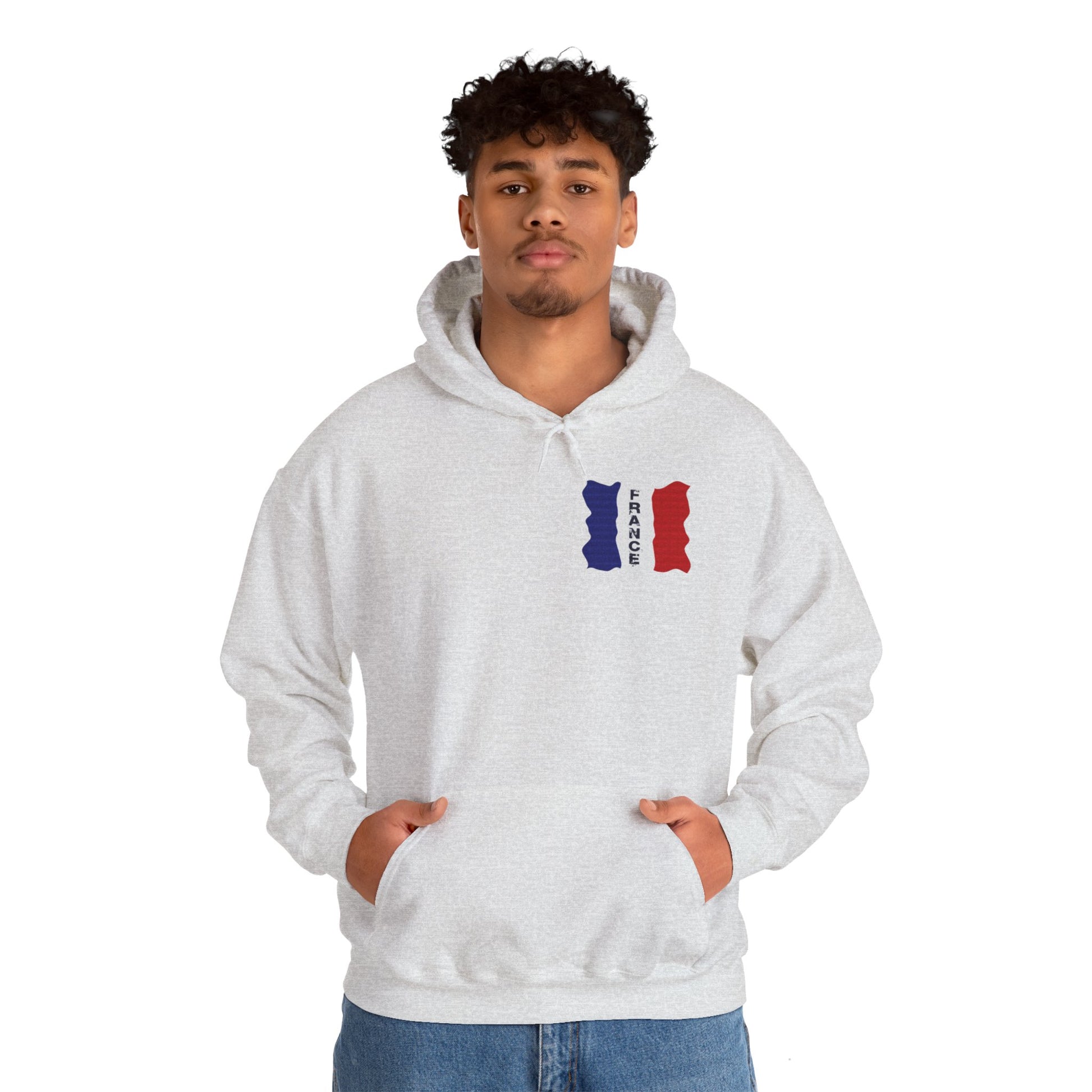 Unisex Heavy Blend™ Hooded Sweatshirt with flag france design | OKEYCITY