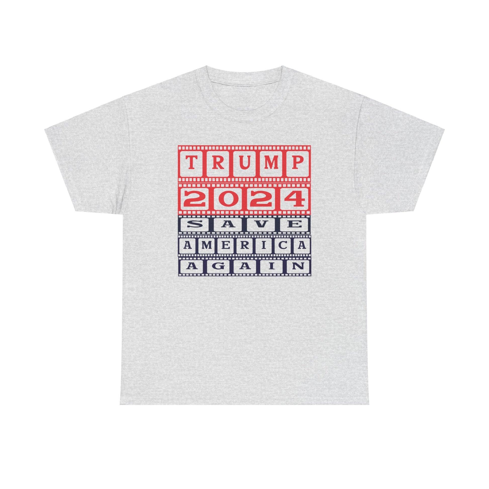 Unisex Heavy Cotton Tee with Trump 2024 Design | OKEYCITY