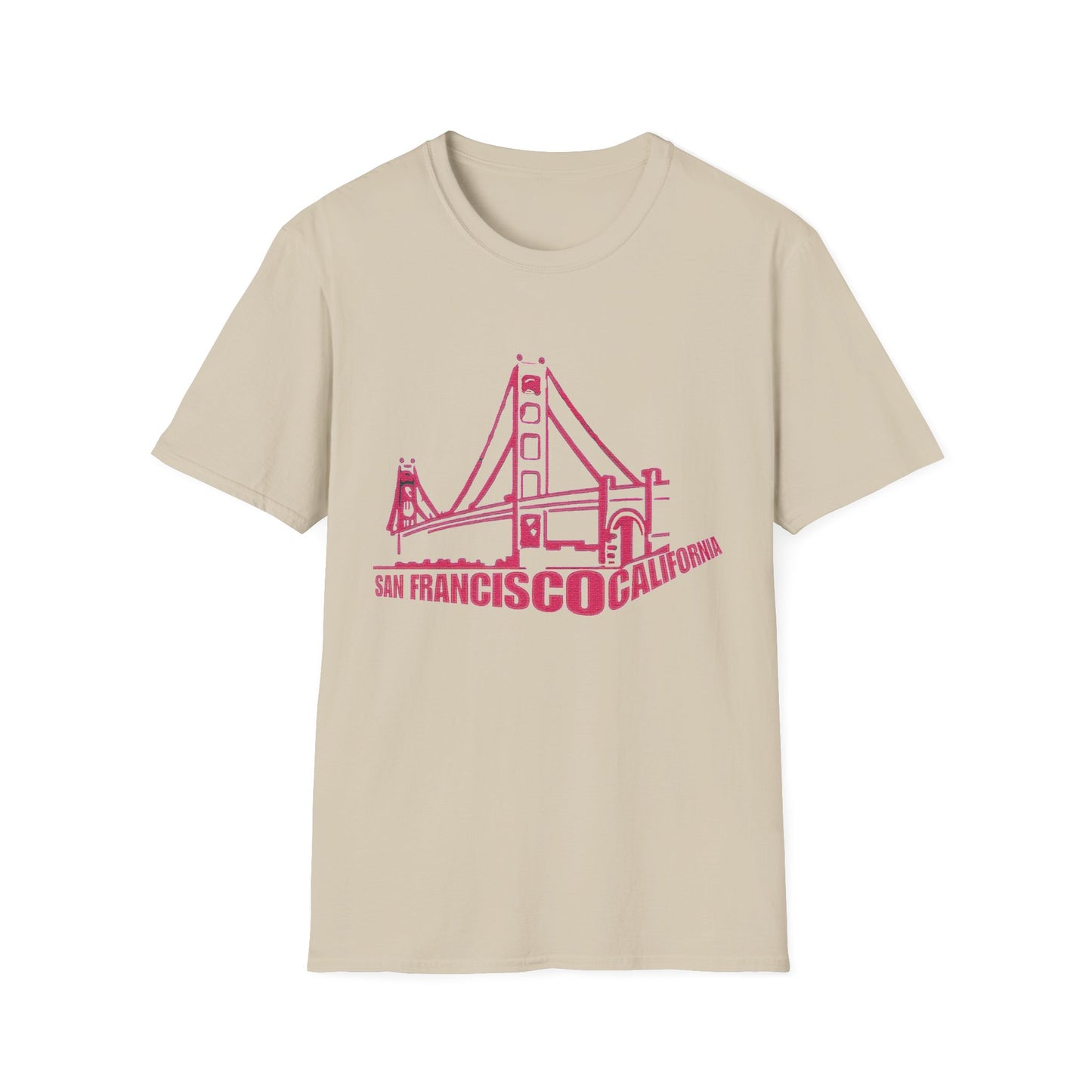 Unisex Softstyle T-Shirt with San Francisco Design | OKEYCITY