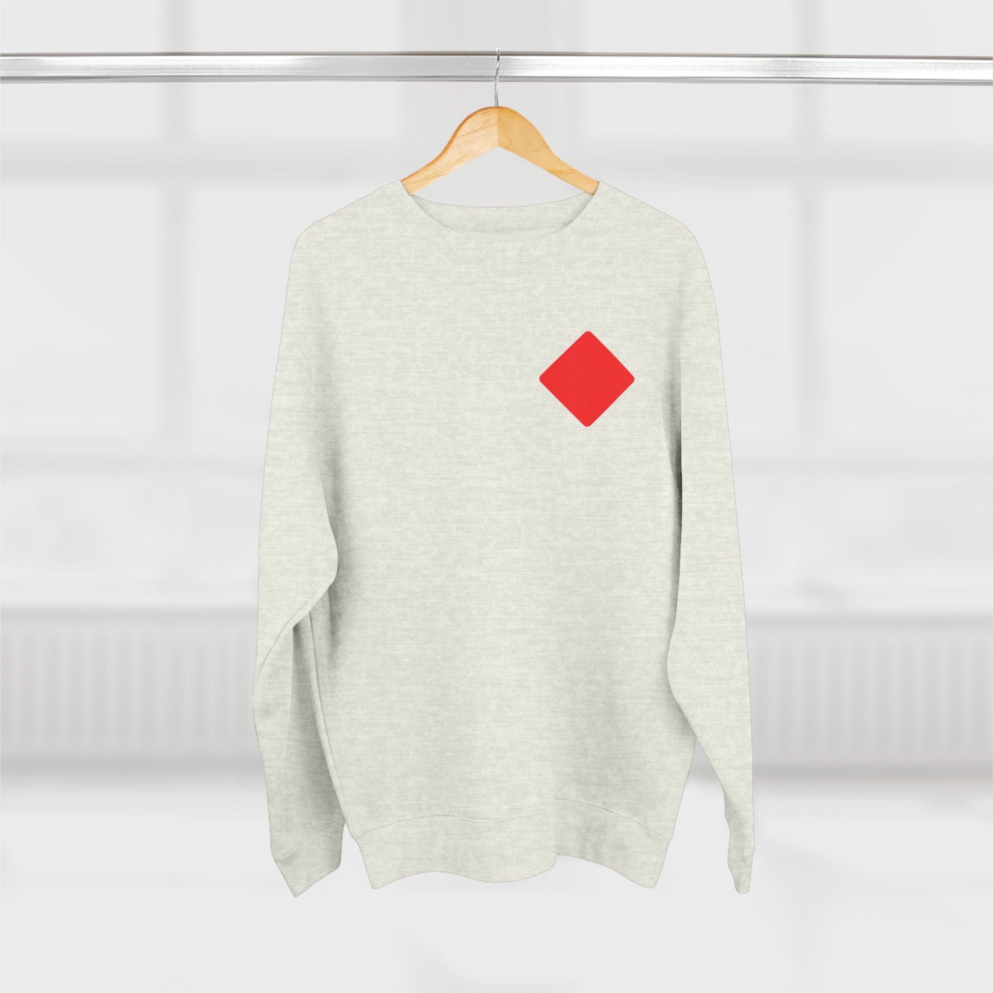 Unisex Crewneck Sweatshirt With Diamond card symbol | OKEYCITY