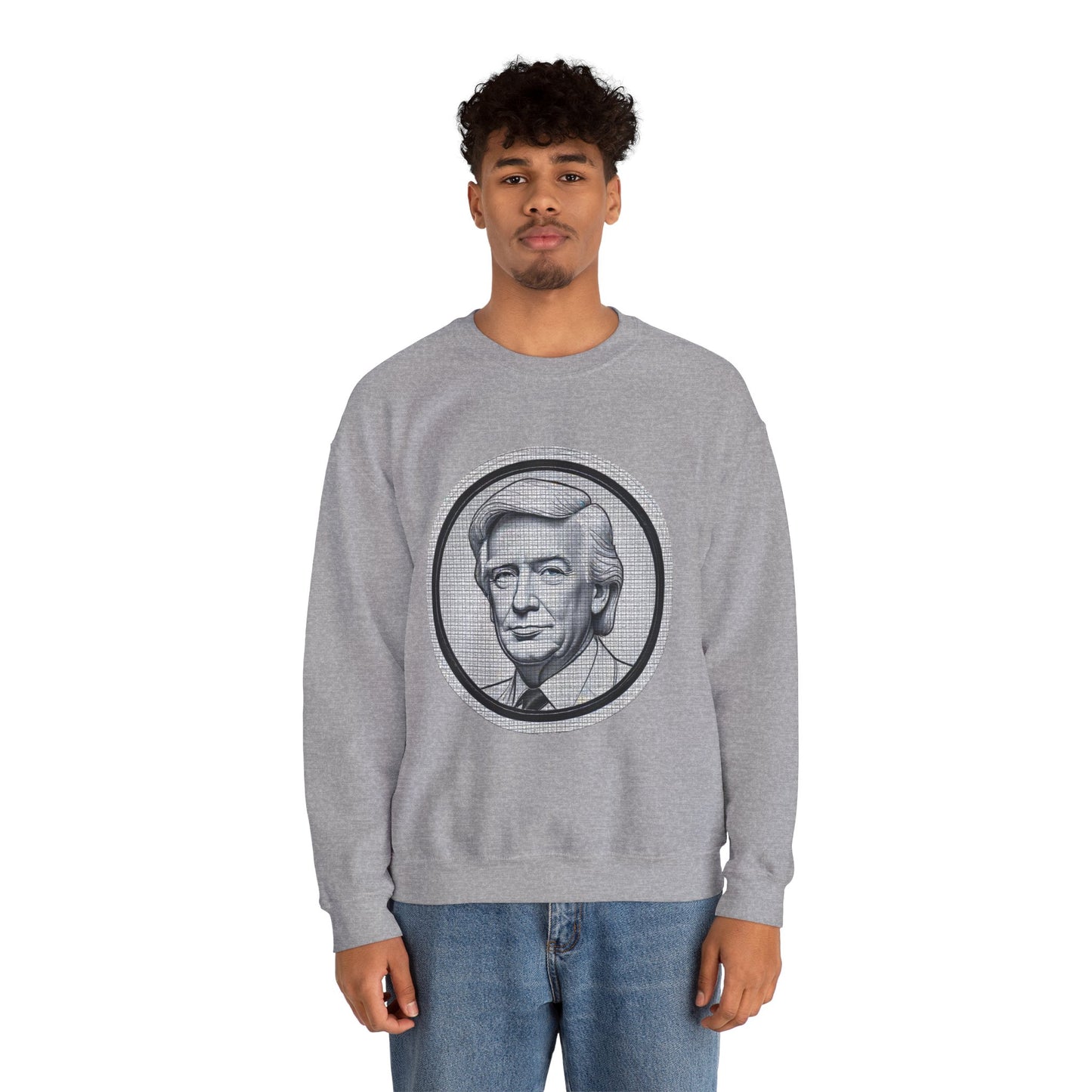 Unisex Heavy Blend™ Crewneck Sweatshirt trump Design | OKEYCITY