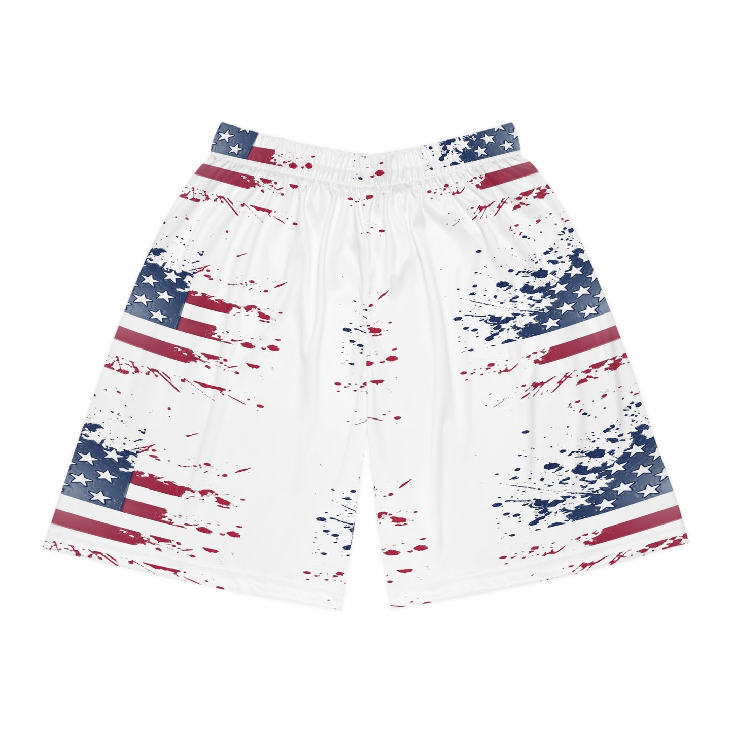 Basketball Shorts With the graphic design of the American flag | OKEYCITY