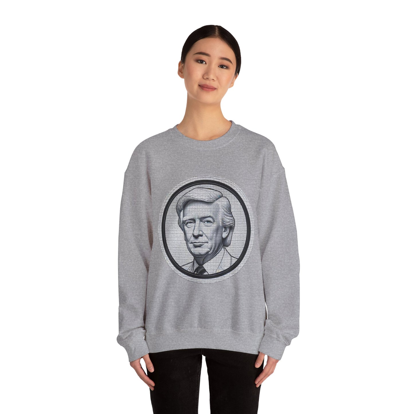 Unisex Heavy Blend™ Crewneck Sweatshirt trump Design | OKEYCITY