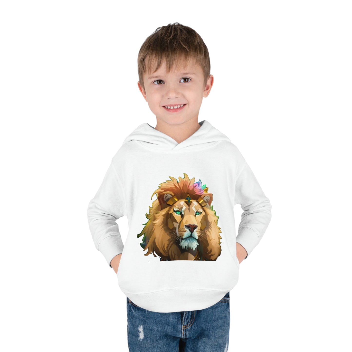 Toddler Pullover Fleece Hoodie With Lion design | OKEYCITY