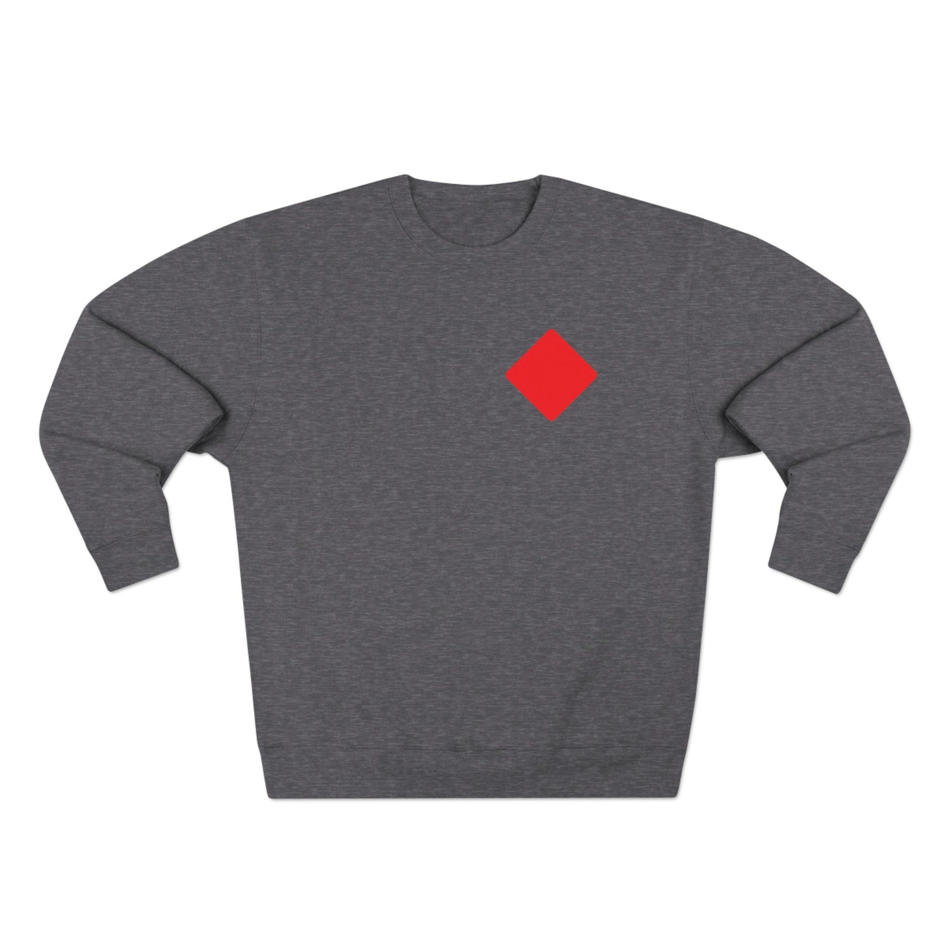 Unisex Crewneck Sweatshirt With Diamond card symbol | OKEYCITY