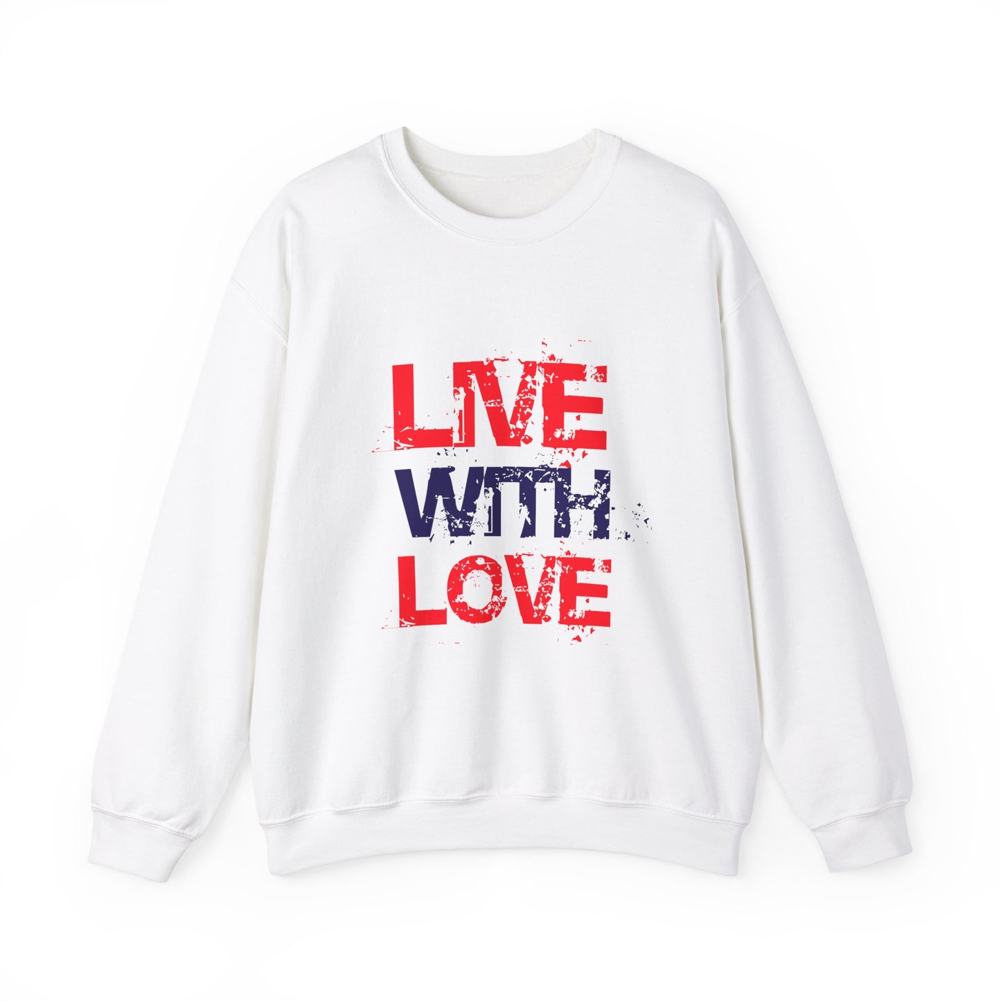 Unisex Heavy Blend™ Crewneck Sweatshirt with love Design | OKEYCITY