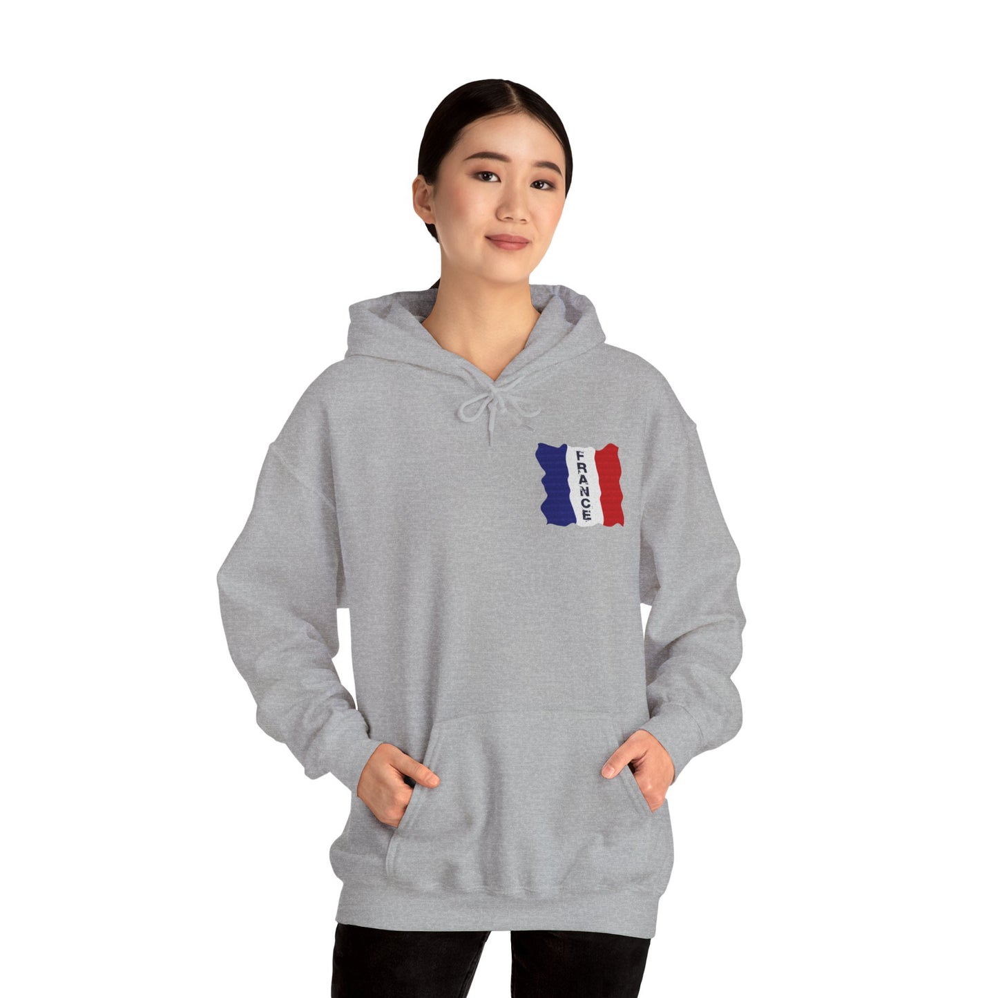 Unisex Heavy Blend™ Hooded Sweatshirt with flag france design | OKEYCITY