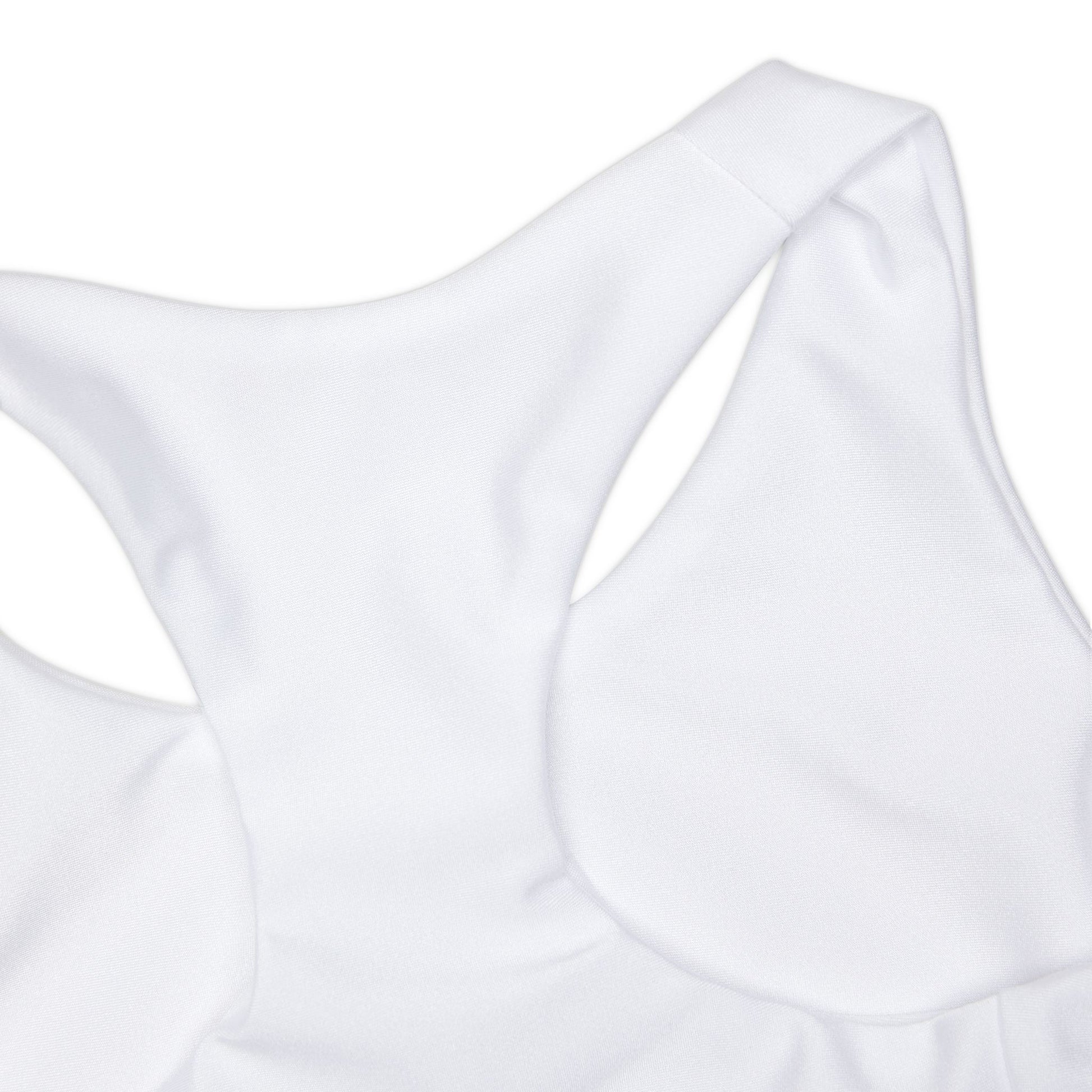 Girls' Swimsuit Crop Top with black pattern Design | OKEYCITY