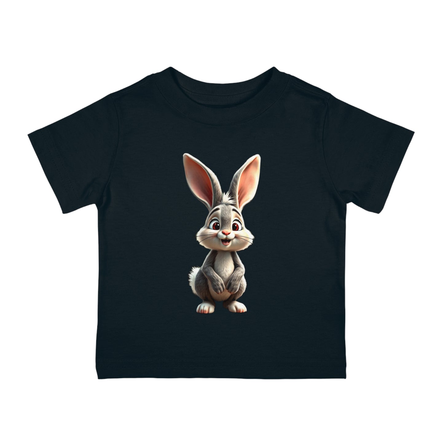 Infant Cotton Jersey Tee with vector rabbit Design | OKEYCITY