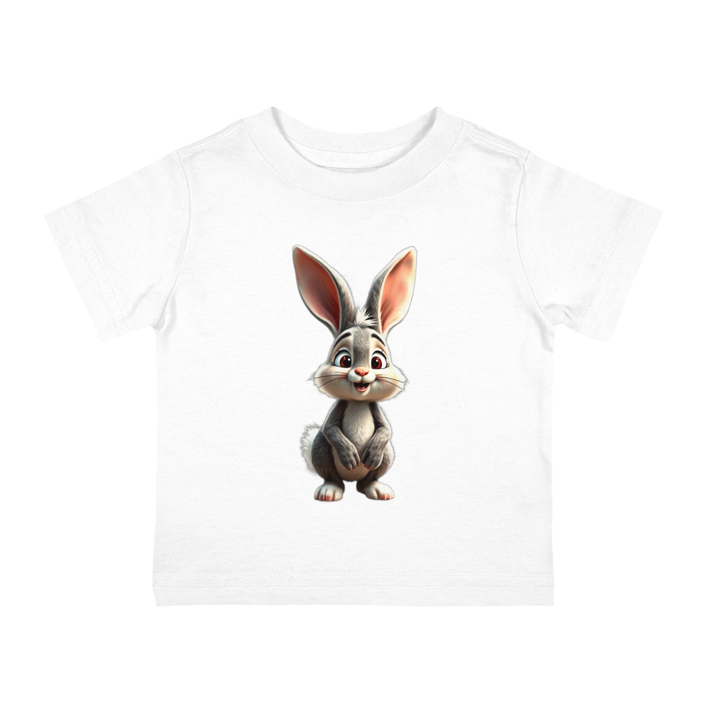 Infant Cotton Jersey Tee with vector rabbit Design | OKEYCITY