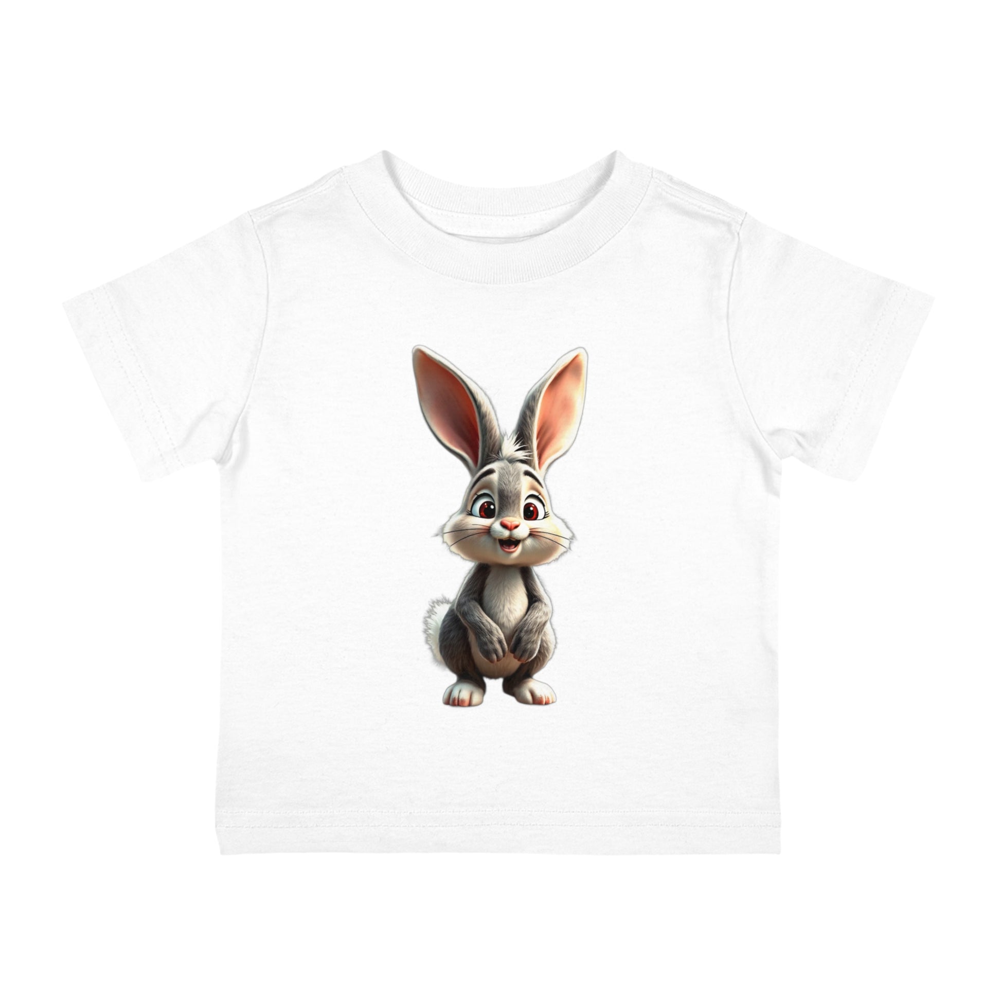 Infant Cotton Jersey Tee with vector rabbit Design | OKEYCITY