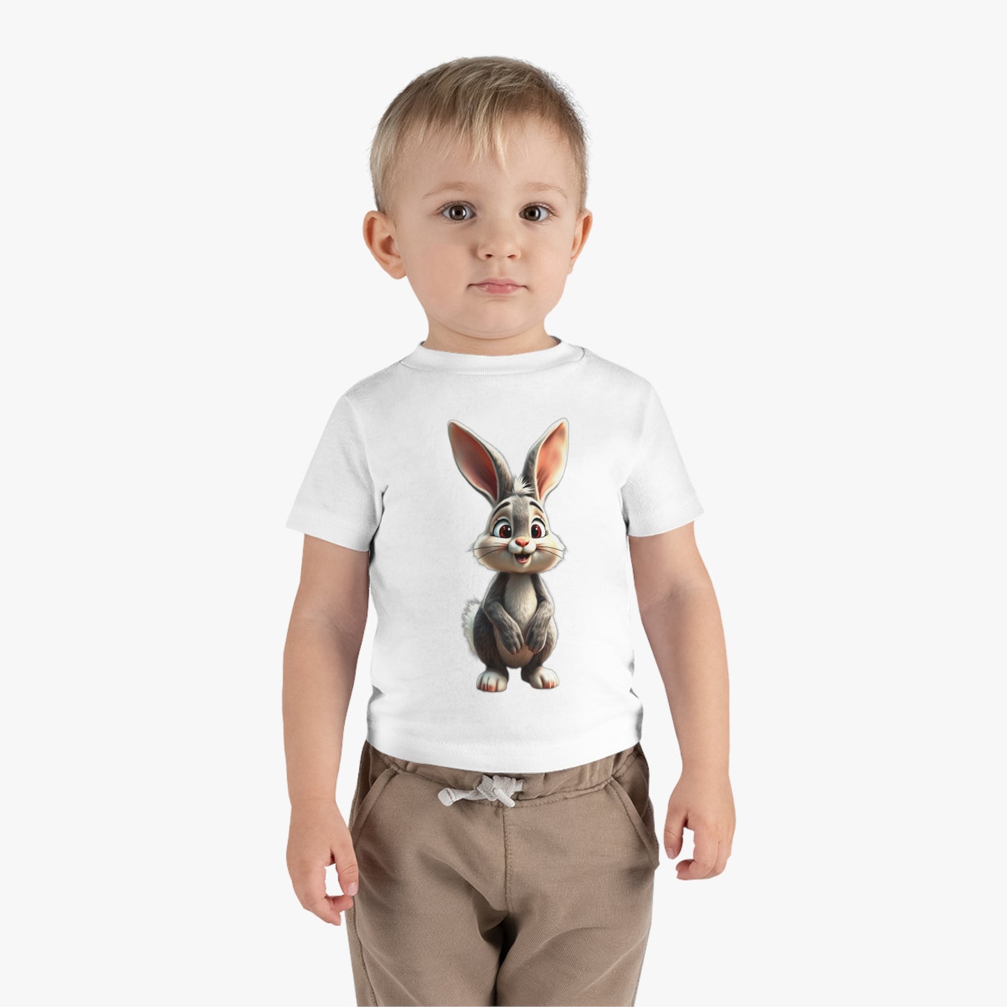 Infant Cotton Jersey Tee with vector rabbit Design | OKEYCITY
