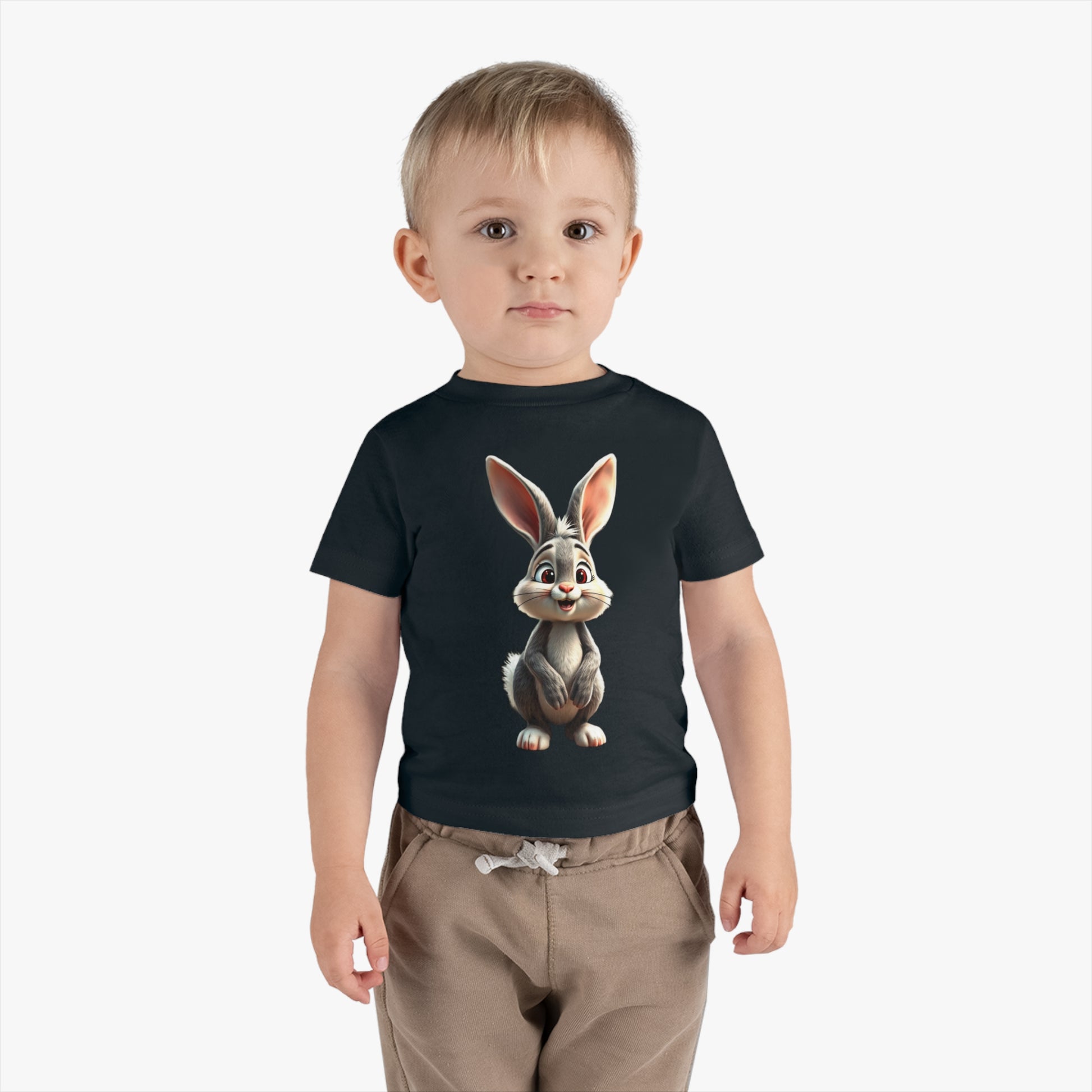 Infant Cotton Jersey Tee with vector rabbit Design | OKEYCITY