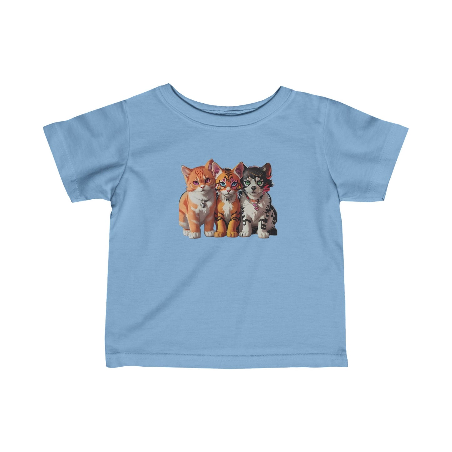 Infant Fine Jersey Tee with cats Design | OKEYCITY