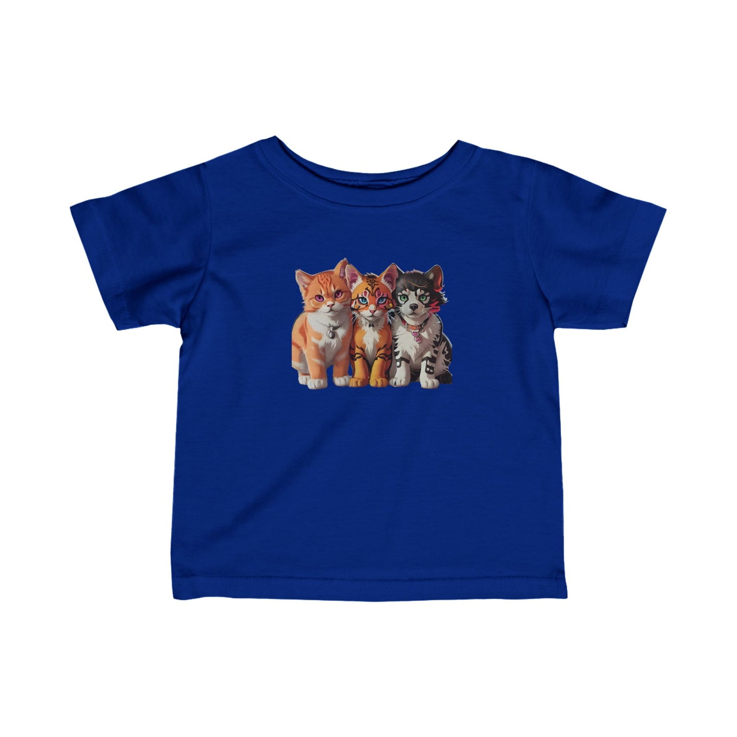 Infant Fine Jersey Tee with cats Design | OKEYCITY
