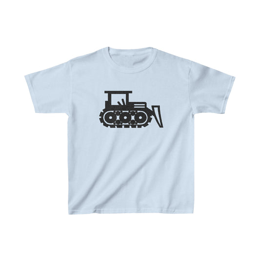 Kids Heavy Cotton™ Tee with vector crane Design | OKEYCITY