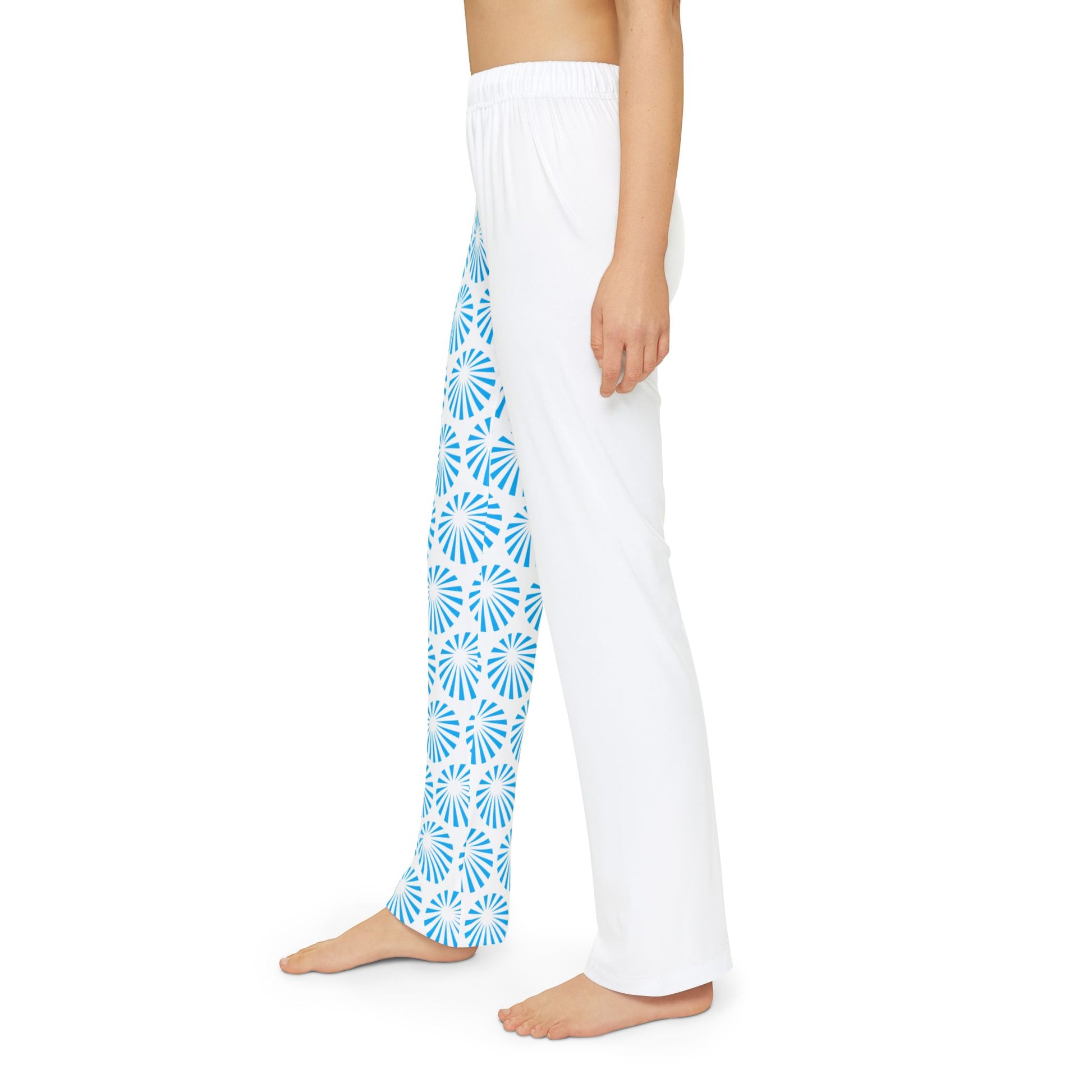 Kids Pajama Pants with blue pattern Design | OKEYCITY