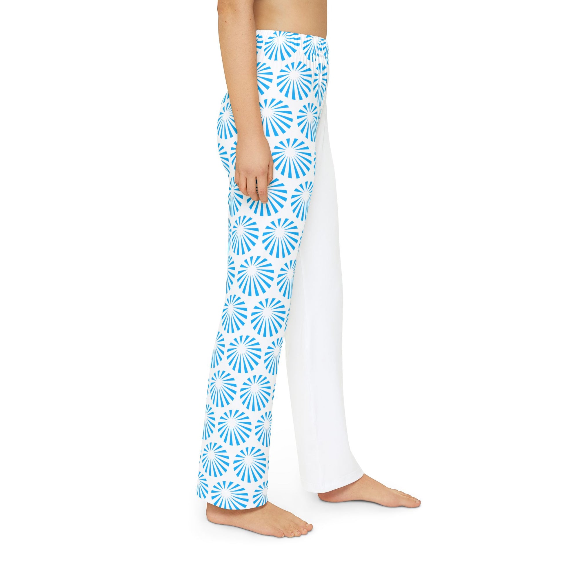 Kids Pajama Pants with blue pattern Design | OKEYCITY
