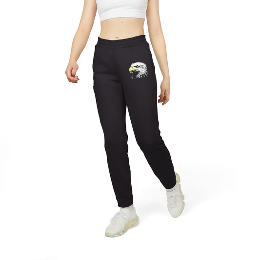 adidas Unisex Fleece Joggers with eagle design | OKEYCITY